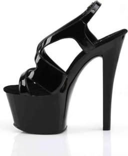Pleaser - SKY-330 Sandaal met enkelband, Paaldans schoenen - Paaldans schoenen - 36 Shoes - Zwart — thumbnail 3