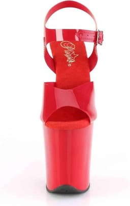 Pleaser - FLAMINGO-808N Sandaal met enkelband, Paaldans schoenen - Paaldans schoenen - 37 Shoes - Rood — thumbnail 2