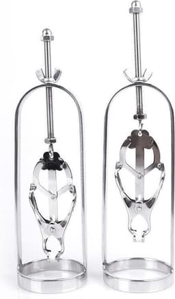 RVS Tepel Stretchers met Clover Ontwerp en Draaischroeven — thumbnail 4