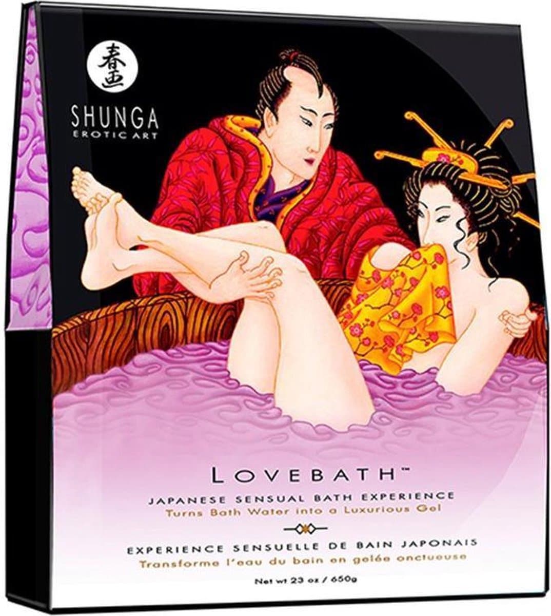 Shunga Lovebath Sensual Lotus (verandert je badwater in gel) — afbeelding 1