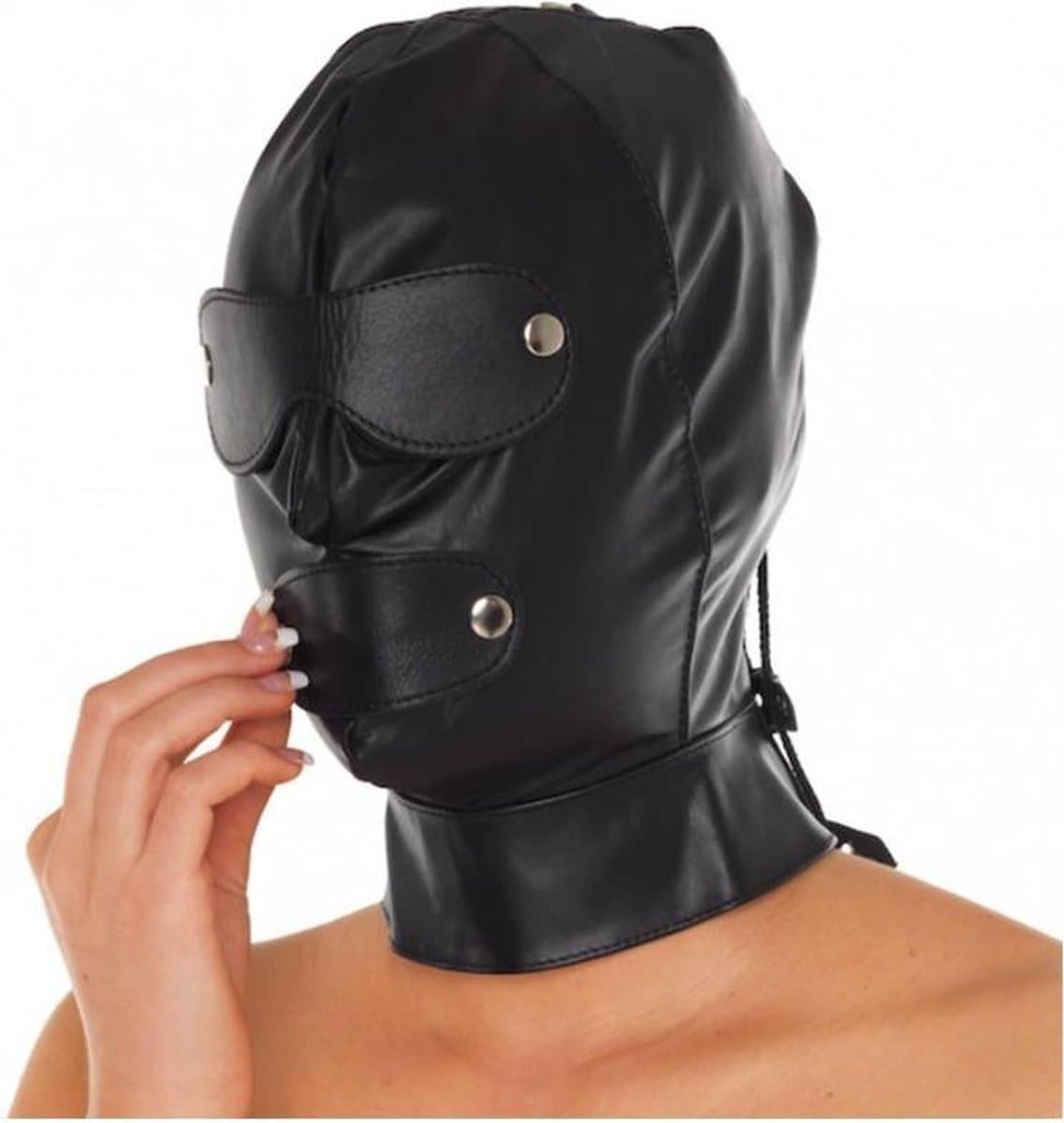Rimba Bondage Play - Hood Met afneembare mond- En oogdelen — afbeelding 1