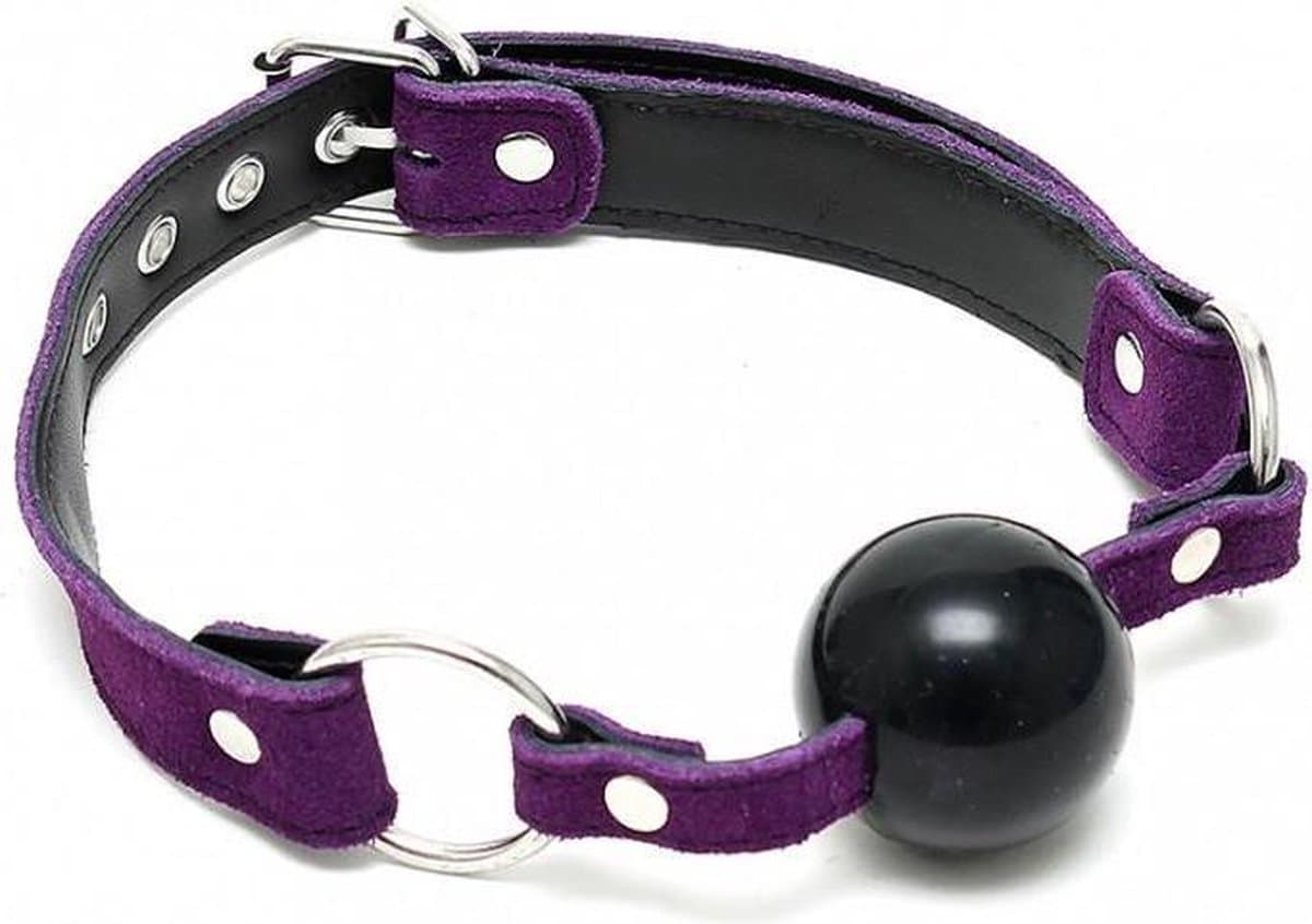 Rimba - Mondknevel - Ball Gag Met Siliconen bal - Paars — afbeelding 1