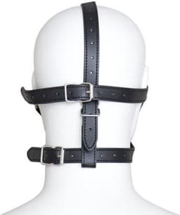 Compleet Hoofd Harnas met Ballgag en Blinddoek — thumbnail 3
