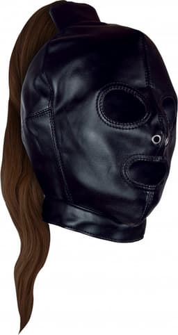 Mask met Blonde Ponytail - Zwart — thumbnail 11