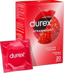 Durex Condooms Aardbeiensmaak - 20 stuks — thumbnail 1