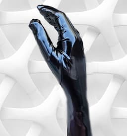 BamBella® - Handschoenen LATEX zwart Sexy fetish erotiek erotische lingerie accessoire - onesize — thumbnail 9