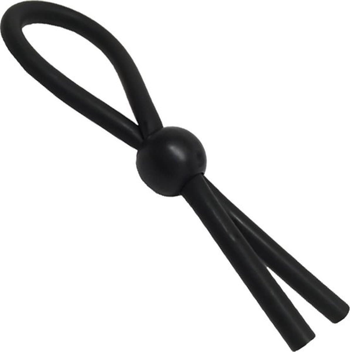 Verstelbare Lasso Cockring I Penisring I Cockring I Siliconen I Met 1 Verstelbare Ring I 7 CM Diameter I Zwart — afbeelding 1