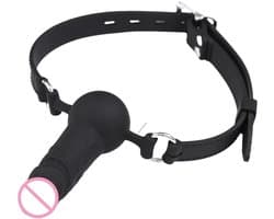 Ball dildo - gag ball - beperkingen - kleine dildo - submissive - bdsm