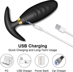 Draagbare anale plug vibrator - Vibrerend ei met handvat - Pocketsize - Remote control - 10 vibratiestanden - USB Oplaadbaar - Buttplug - Prostaat — thumbnail 3