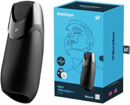 Satisfyer, Bluetooth masturbator, Men Vibration+, 14 cm, met app-bediening, gemaakt van siliconen — thumbnail 13
