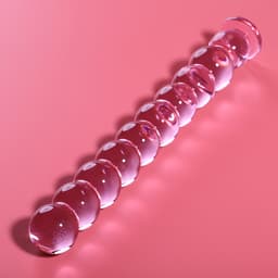 NEBULA SERIES BY IBIZA - MODEL 22 DILDO BOROSILICATE GLASS 21.5 X 2.5 CM PINK | ANALE KRALEN | ANAL PLUG | BUT PLUG | SEX TOYS — thumbnail 2