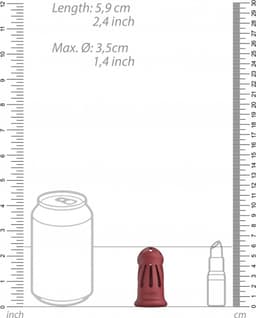 Model 28 - Ultra Soft Silicone Chastity Cage - Red — thumbnail 2