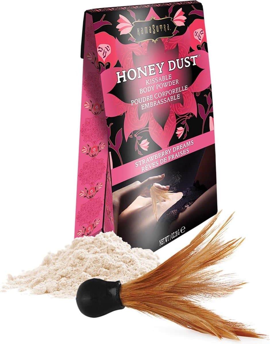 Kama Sutra - Honey Dust Lichaamspoeder Aardbei 28 gram — afbeelding 1