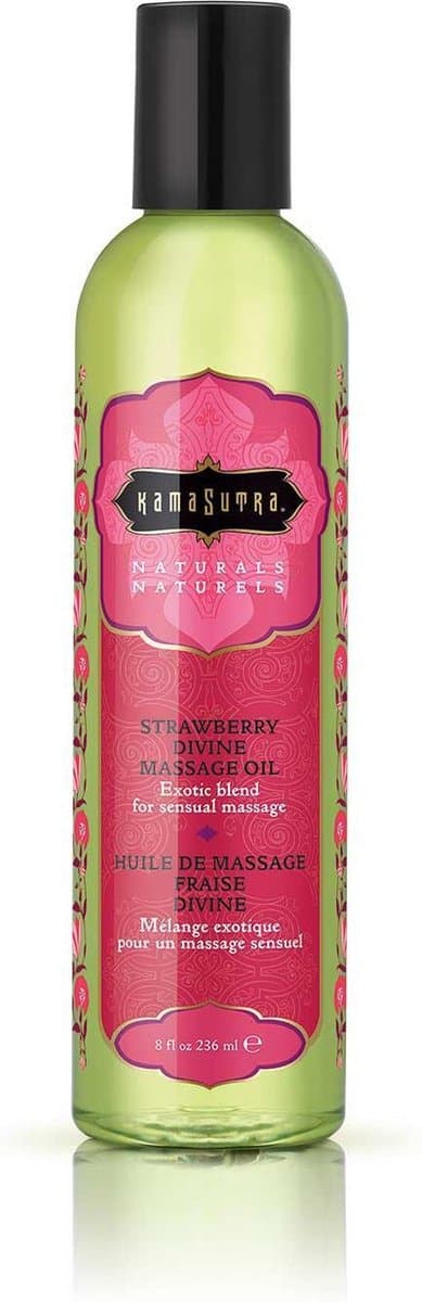 Kamasutra Naturals Massage Olie Aardbei — afbeelding 1