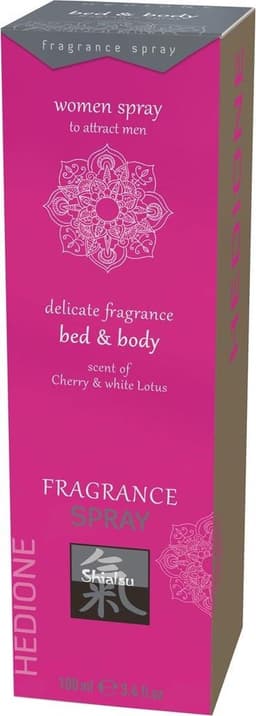 Shiatsu Feromonen Bed & Body Spray Voor Vrouwen - Kers & Witte Lotus — thumbnail 4