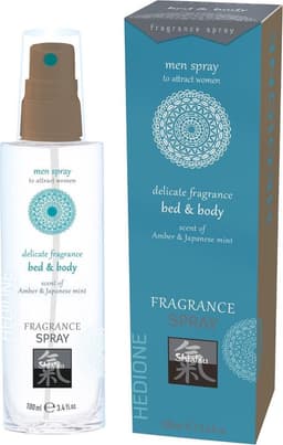 Shiatsu Feromonen Bed & Body Spray Voor Mannen - Amber & Japanse Mint — thumbnail 6