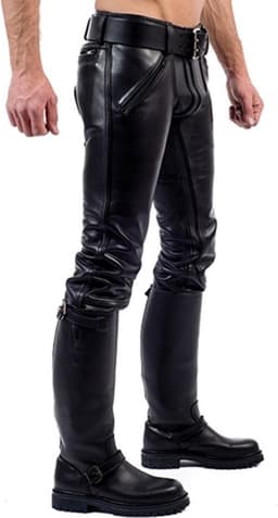 Mister b leather fxxxer jeans all black 38 — thumbnail 3