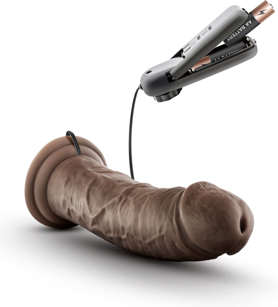 Dr. Skin - Dr. Joe Vibrator Met Zuignap 20 cm - Chocolate — afbeelding 1