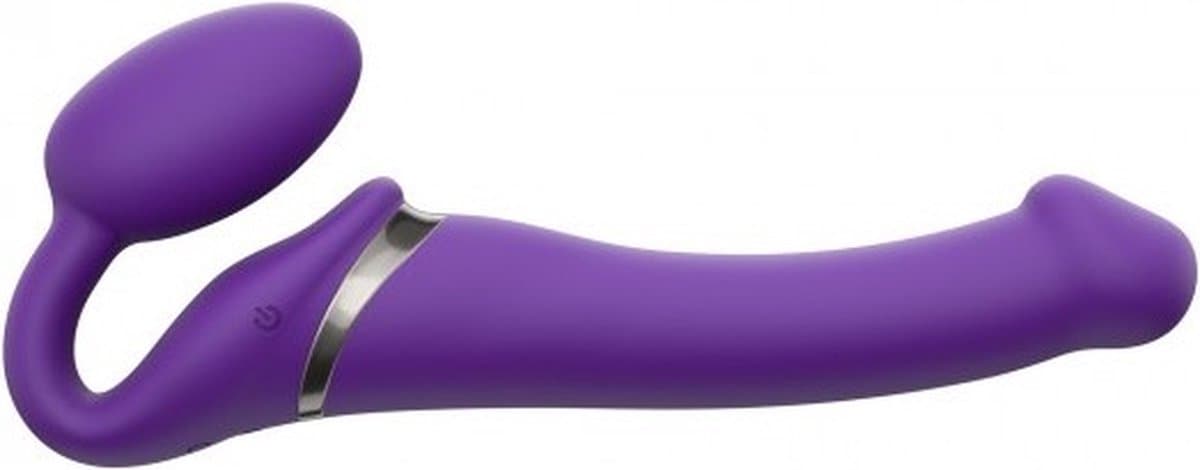 Strap-On-Me - Vibrerende Strapless Strapon - Voorbinddildo Met 3 motoren - Paars M — afbeelding 1
