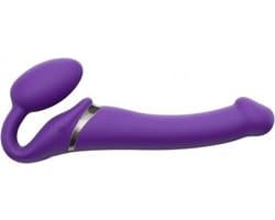 Strap-On-Me - Vibrerende Strapless Strapon - Voorbinddildo Met 3 motoren - Paars M