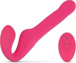 Teazers - Strapless Strap On Vibrator - Strapon - Pegging - Strapon Voorbinddildo - Voorbinddildo - Dildo - Dildo's - Roze — thumbnail 1