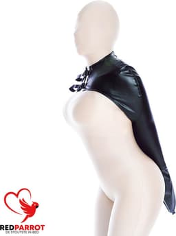 Masker En Armbinder - PU Leder - Zwart - Bondage - One size - Dwangbuis - BDSM — thumbnail 7