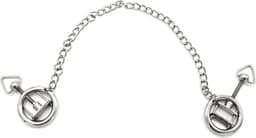 Kiotos - Stalen Tepelklem Ringen Met Ketting - RVS - Lengte Ketting 38 cm — thumbnail 6
