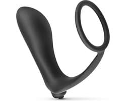 Prostaat Vibrator & Cockring - Zwart