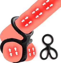 Cockring & Ballenknijper in 1 I Penisring I Panis Sleeve I Eikel Stimulator I Mannen Sekspeeltje I BDSM Bondage I Vertraagt Ejaculatie I Siliconen — thumbnail 1