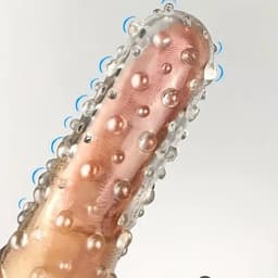 Vinger Speeltje I Vinger Mouw I G-spot Sleeve I G- Spot Massage I Vibrator Sleeve I Dildo Sleeve I Siliconen I Transparant — thumbnail 3