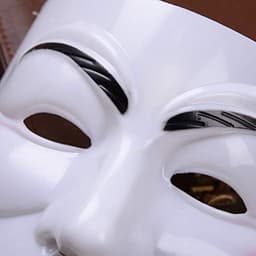 Anoniem masker-Halloween masker-Fancy masker-Halloween make-up rekwisieten-film thema masker-Halloween feestdecoratie-Halloween Party-V voor Vendetta masker-wit — thumbnail 4