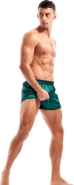 Sexy Heren Ondergoed Short – Glanzend Satijnachtig Comfort met Verleidelijke Look — thumbnail 6