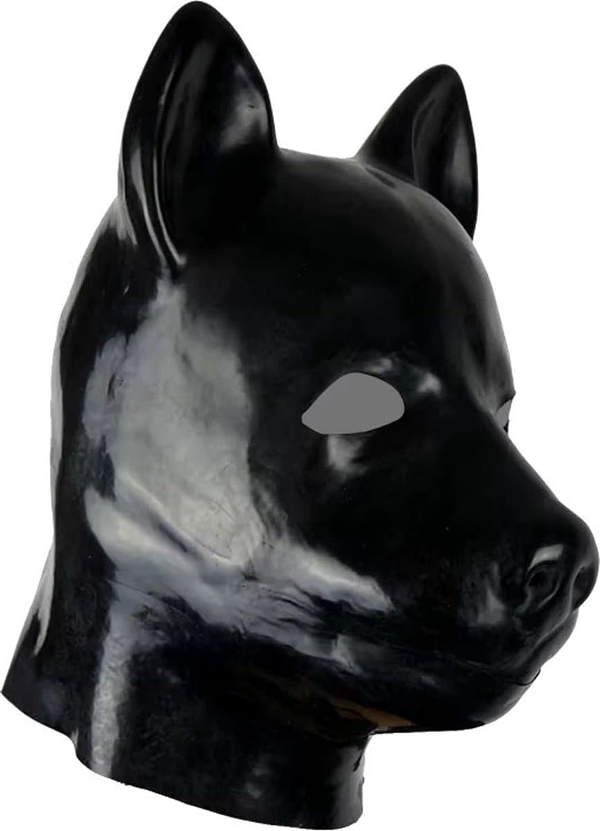 Latex Hond Masker – Realistisch BDSM voor Roleplay en Fetish - Unisex — afbeelding 1