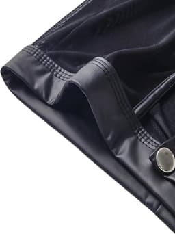 LekkerStout PU Boxershort Met lange Pijpen - Open Kruis - Zwart - Sexy Herenondergoed | M | ( LS067 ) — thumbnail 8