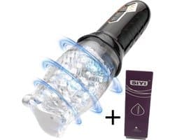 Erodit®Twist and Suck Delight- Rotatie Vibrator inclusief glijmiddel- Vibrerende Masturbator- Automatische rotatie- Vibrator voor mannen- Sekspeeltje- Multifunctionele mannen toy- Erotiek voor mannen