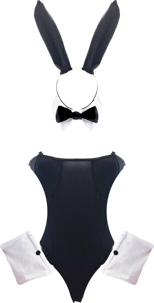 BamBella ® Sexy Cosplay Rollenspel kleding Sexy bunny met oren jumpsuit outfit dames konijn — afbeelding 1