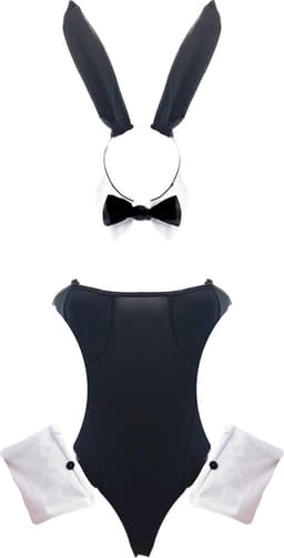 BamBella ® Sexy Cosplay Rollenspel kleding Sexy bunny met oren jumpsuit outfit dames konijn — thumbnail 1
