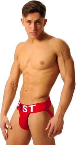 Fist Logo Jockstrap Rood maat Small — thumbnail 3