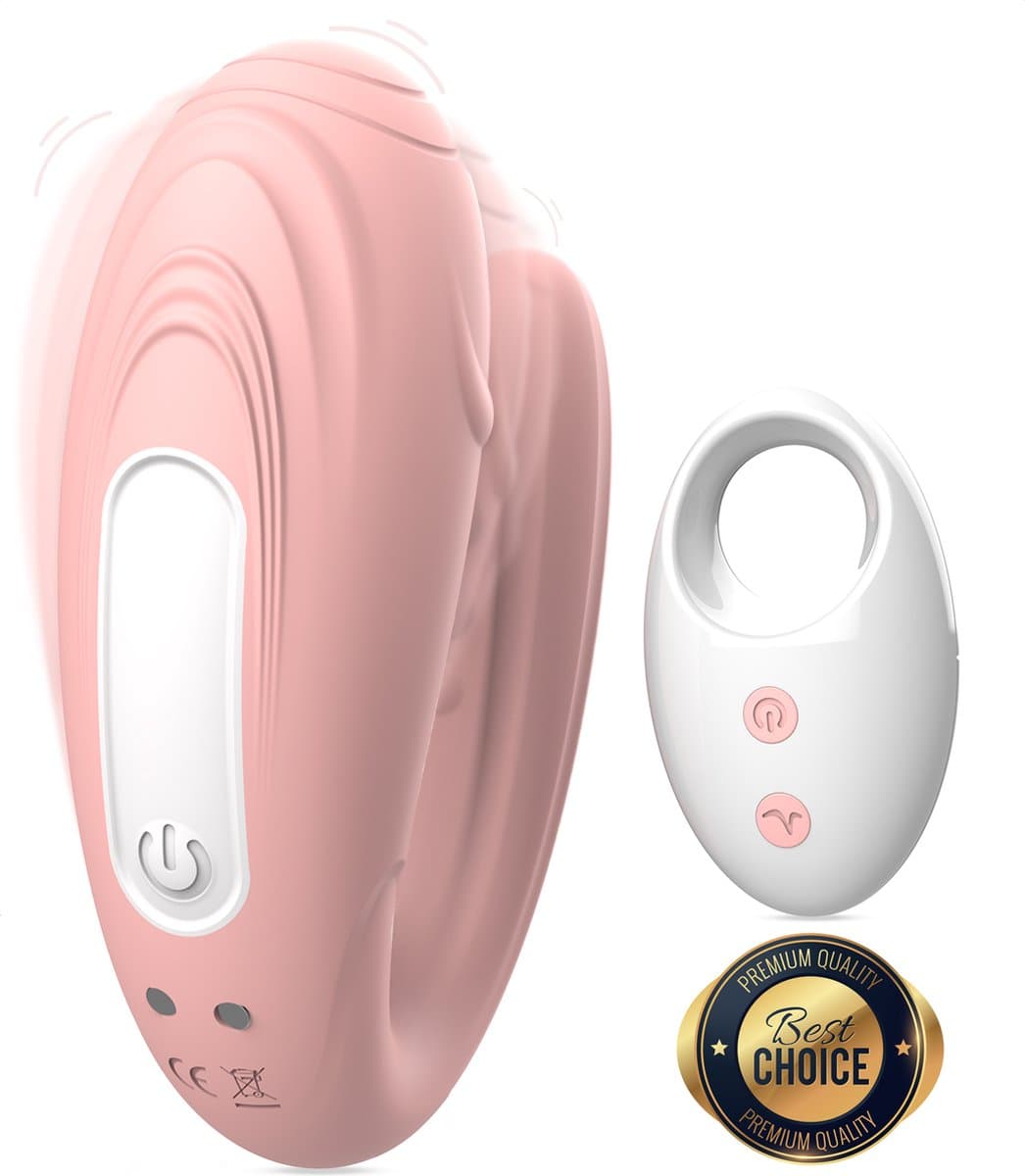 PureVibe® TouchMe Remote Vibrator - Duo Koppel Vibrators voor Vrouwen - Fluisterstil & Discreet Stimulator - Clitoris & G-spot Stimulator - Seksspeeltjes - Erotiek Sex Toys voor koppels - Roze — afbeelding 1