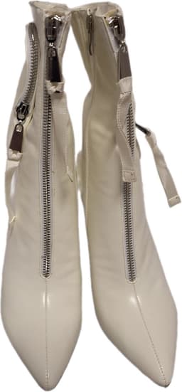 RUON- HALFHOOG LEDERLOOK LAARSJE-NAALDHAK 8 CM-EXTRA PURSE-40 — thumbnail 2
