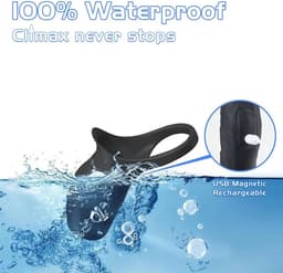Vibrerende penis ring - Sleeve - Vibrator - Clitoris en G-spot stimulatie - 10 vibratie mode - Cockring vibrator - One size — thumbnail 2