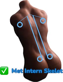 Mitch - Mannelijke Sekspop - Realistische Siliconen Sex doll - Sexpop man - 50cm Sex Torso - Seksspeeltjes voor koppel - Gay Sex Toys - XL Dildo — thumbnail 3