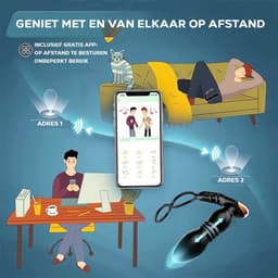 LoveVlijt - Luxe Prostaat Stimulator met Cockring - 10 Vibratiestanden - Vibrerende Butplugg - Anaal Dildo voor Mannen - Draadloos - Dubbele Stimulatie - Anale Speeltjes - Buttplugs - Op afstand - Inclusief Extra Vibrator en App - Vibrator — thumbnail 4