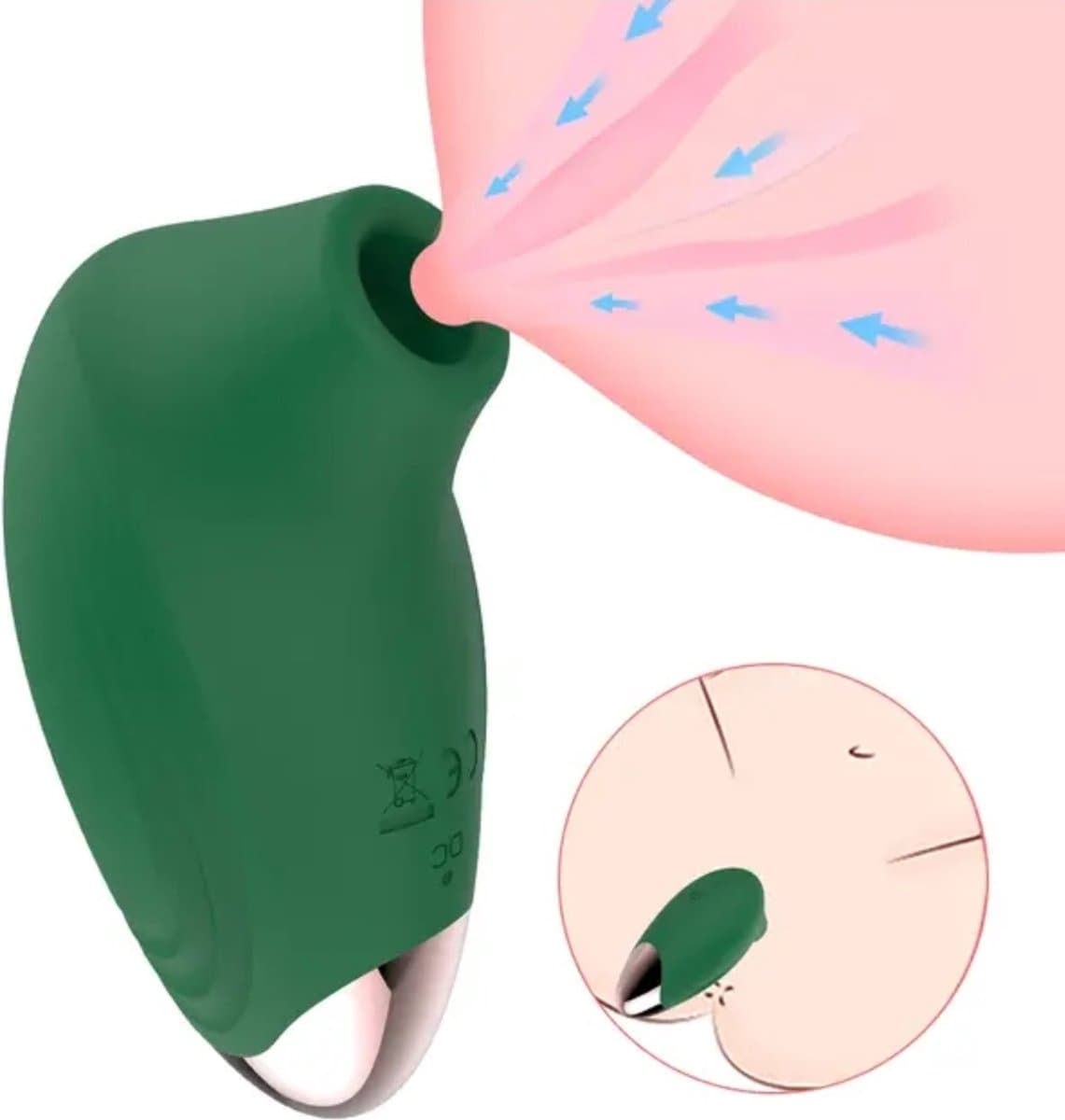 Lovemytoy® Luchtdruk Vibrator – Clitoris Sucker & G-spot Stimulator – 10 Standen – Waterdicht & Oplaadbaar – Mini Vibrator Vrouwen — afbeelding 1
