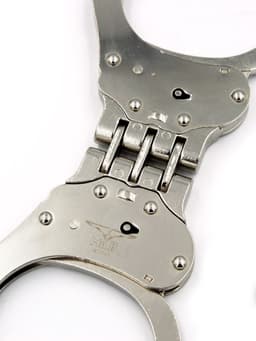 Mister B Cuff - Hinged Scharnierende Politiehandboeien - zilver — thumbnail 3