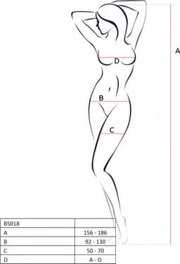 PASSION WOMAN BODYSTOCKINGS | Passion Woman Bs018 Bodystocking Black One Size — thumbnail 2