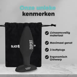 Blackdoor Collection – Anale Training Buttplug Set – 3-delig – Fluweelzachte Siliconen Set voor Koppels, Beginners & Gevorderden — thumbnail 5