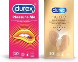 Durex - 20 stuks Condooms - Pleasure Me 1x10 stuks - Nude No Latex 1x10 stuks - Voordeelverpakking — thumbnail 1
