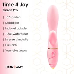 Tarzan Pro™ - Tarzan Vibrator - Vibrators Voor Vrouwen - Clitoris & G-spot stimulator - Inclusief spannend E-book - Inclusief Opbergzakje - Seksspeeltjes - Sex Toys - Roze - 1 maand Rouze — thumbnail 4