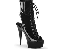 Pleaser - DELIGHT-1016 Plateau Laarzen - US 12 - 42 Shoes - Zwart